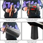 Upgraded Collapsible Stool Heavy Duty 550lbs Load Capacity Portable Folding Chair for Adults Camping Stool Sturdy Foldable Stool (Orange)