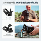 Insulated Water Bottle with Straw Lid, Modern Double Vacuum Stainless Steel Water Flask, Simple Half Gallon Water Jug, Metal Thermo Canteen Mug,87oz Sports Bottle