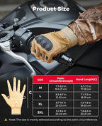 KEMIMOTO Fingerless Tactical Gloves for Men, Motorcycle Gloves for Outdoor Work Sports, Fingerless Cycling Gloves for Hunting Hiking Camping