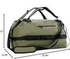 Haimont Large Waterproof Duffel Backpack Roll-Top Heavy Duty Dry Duffle Bag for Boating, Travel, Motorcycle, Kayaking, Camping, 60L