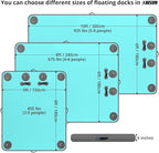 AWSUM Inflatable Floating Dock Air Dock Platform Floating Island Raft with None-Slip Surface for Pool Beach Ocean
