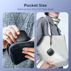 Pocket Size Magnetic Hand Warmers Rechargeable 2 Pack, Heat for 10 Hours AI Smart Chips 3 Levels Heating Ultrathin Protable Handwarmers Electric Glove Heater Hunting Camping Hiking Men Womens Gift