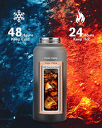 32oz Insulated Water Bottle,Stainless Steel Vacuum Water Bottle, BPA-Free & Leakproof -with Paracord Handle,Strap,Straw Spout Lids,Large Water Jug for Gym Sports