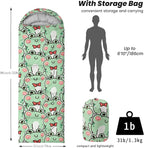 Sleeping Bags for Adults Youth Kids,3D Printing Camping Sleeping Bag for Girls Boys Lightweight Waterproof Cold/Warm Weather Sleeping Bag for 3 Seasons