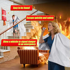Fire Blanket For Home And Kitchen Fire Suppression Blanket Fire Blankets Emergency For Home Survival Fireproof Fiberglass Fire Safety Blanket RV Grill Fireplace Car Camping Hook Whistle 40"x40" 5 Pack