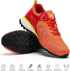 Kricely Men's Trail Running Shoes Non Slip Hiking Shoes Tennis Shoes Fashion Sneakers Workout Footwear