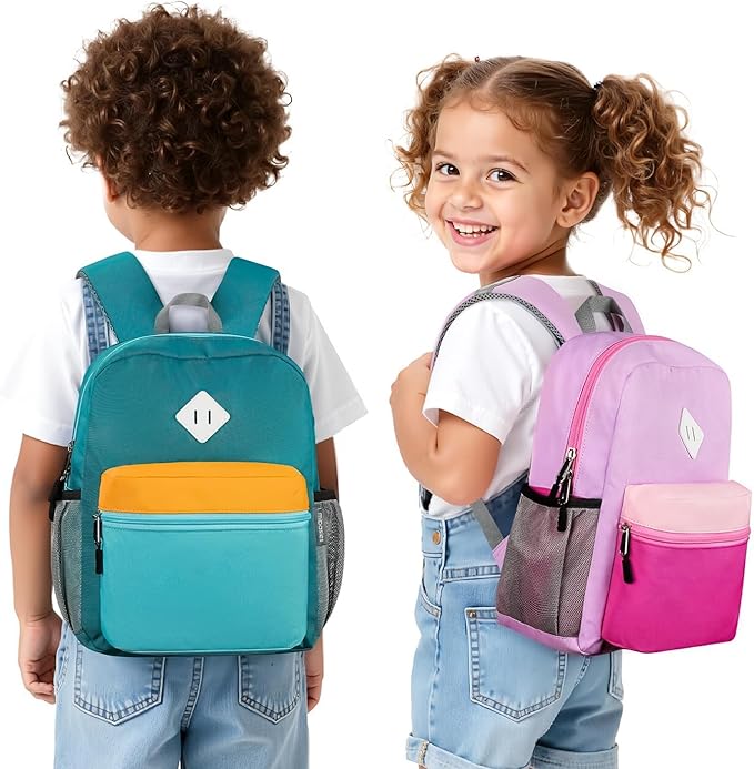 mibasies Toddler Backpack for Girls 2-4: Preschool Backpacks for Girls - Cute Kids Backpack