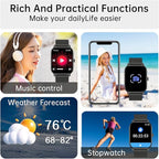 Smart Watch for Men Women Fitness: Make Answer Call Digital Mens Watches Waterproof Running Pedometer Smartwatch for Android Phone iPhone Samsung Compatible Sleep SpO2 Heart Rate Monitor Step Tracker