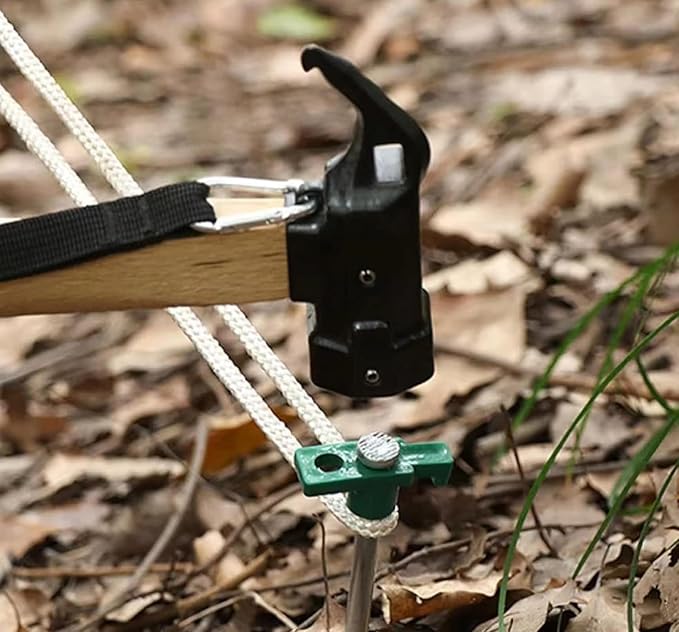 Cheardia 10 Pack Tent Stakes Heavy Duty, 9.75 Inch Yard Stakes Non-Rust Metal Tent Pegs Ground Stakes Tent Spikes for Camping Patio, Garden, Canopies, Grassland, Outdoor, Green