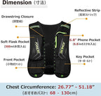 Azarxis Hydration Running Vest Backpack Pack 5L 5.5L for Women and Men Jogging Trail Race Marathon Cycling Hiking