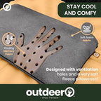 Camping Pillow, Compressible Memory Foam Travel & Camp Pillow for Sleeping Bag with Washable Fleece Pillowcase & Portable Storage Bag, Lightweight, Easy Carry for Outdoors Backpacking Pillow