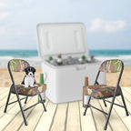 Mini Padded Folding Chairs, Garage Stool, Portable Camping Chair with Cushion, Lightweight Lawn Chair, for Outdoor Sports Events, Patio, Fishing, Hiking, Hunting, Picnic, Beach (Camo Green)