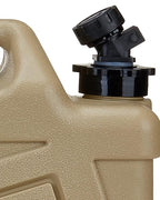 UPWOIGH Water Container, 2.6 Gallon Water Containers Jug, (13x12x5.3in) Truly No Leakage Water Storage, Small Warm Sand Color Water Tank,BPA Free Portable Emergency Water Storage for Camping, Hiking