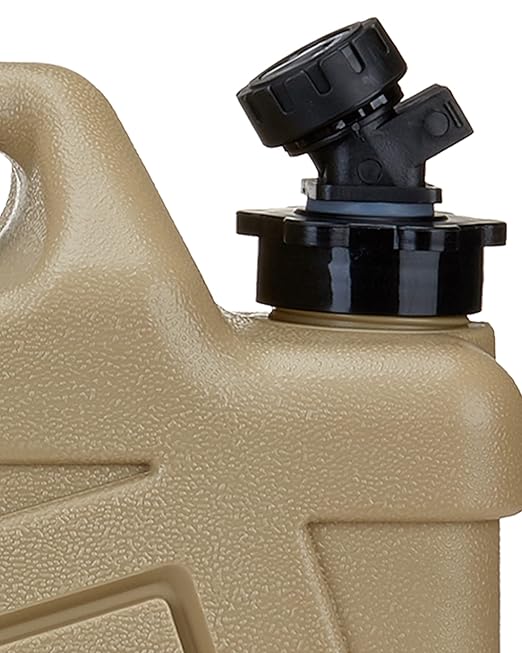 UPWOIGH Water Container, 2.6 Gallon Water Containers Jug, (13x12x5.3in) Truly No Leakage Water Storage, Small Warm Sand Color Water Tank,BPA Free Portable Emergency Water Storage for Camping, Hiking