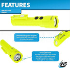 Nightstick XPP-5422GM Intrinsically Safe Dual-Light Flashlight w/Magnets-3 AA (not Included) -Green-UL913, Multicolor