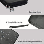 BUBM Double Layer Electronics Organizer, Travel Gadget Bag for Cables, Memory Cards, Flash Hard Drive and More, Fit for iPad or Tablet(up To 9.7")--Large, Gray