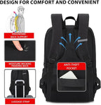 MAXTOP Travel Laptop Backpack Business Anti-theft Backpacks[Water Resistant] College Bookbag Fits 18.4 Inch Laptop