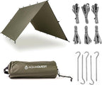 AquaQuest Defender Tarp – Heavy-Duty Waterproof (20,000 mm) Seam-Taped Rain Fly for Camping, Bushcraft & Survival