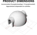 SAYOK Outdoor Portable Inflatable Igloo Dome Tent with Led Light for Party Wedding Event Camping