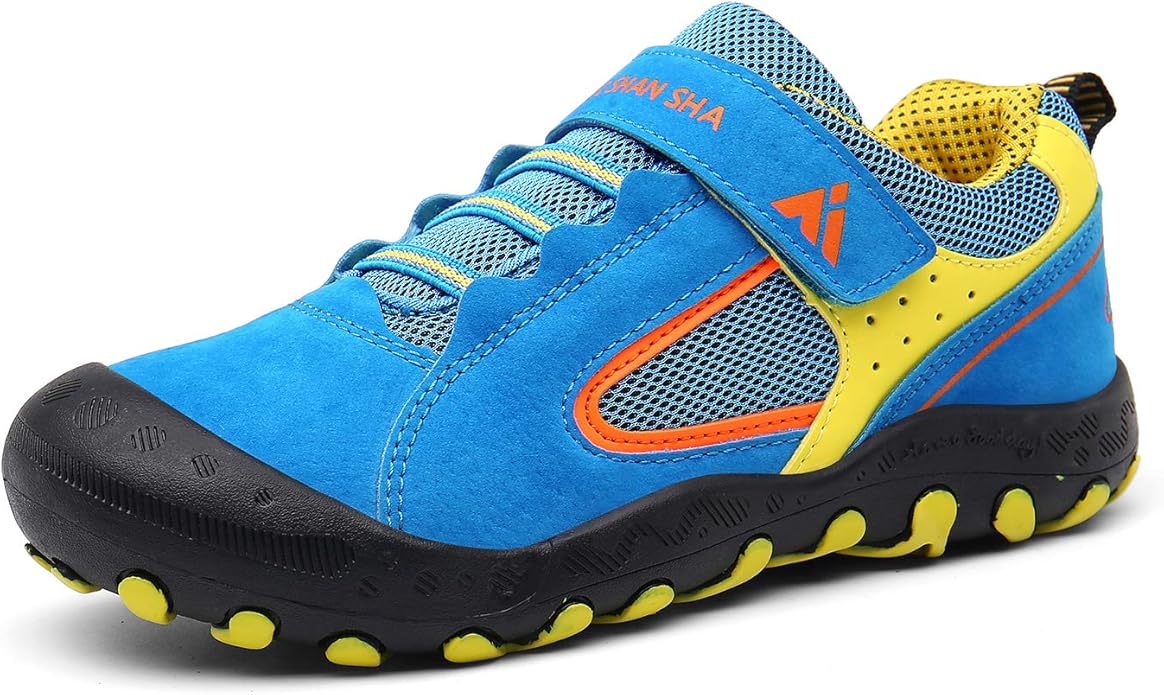 Mishansha Kids Hiking Boots Toddler Girls Boys Hiking Shoes Water-Resistant Anti-Collision Non-Slip Athletic Outdoor Trekking Boots