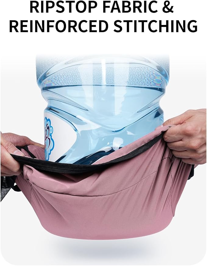 ECOHUB 7 Set Packing Cubes Tear-Resistant Luggage Packing Organizers with Number Icon for Travel Accessories Luggage Suitcase Machine Washable Packing Cubes (Pink)