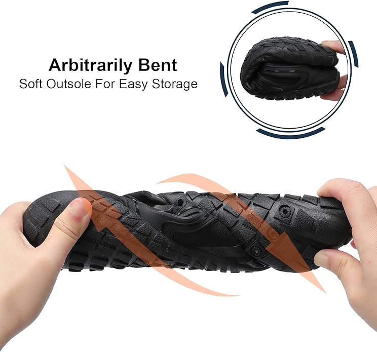 L-RUN Barefoot Water Shoes Women Mens Aqua Sock Athletic Hiking Water Sports Shoes for Swim Beach Pool Sand Diving Walking