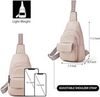 Sling Bag Crossbody Bags for Women Small Cross Body Bag Fanny Packs Chest Sling Purse for Daily Travel Leisure Sport