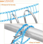 uxcell Portable Clothesline, 16.4ft Nylon Windproof Non-Slip Washing Line Rope for Courtyard Outdoor Travel Camping Laundry Drying, White