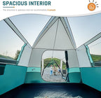 Tents for Camping 6/8/10 Person Camping Tent with Screen Porch, Weatherproof Large Cabin Tent with Rainfly and Carry Bag, Family Tent for Outdoor Camping and Backyard