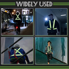 Hercicy Reflective Running Vest Reflective Running Shirt with Safety Straps High Visibility Construction Vest for Night Cycling Hiking Jogging Dog Walking