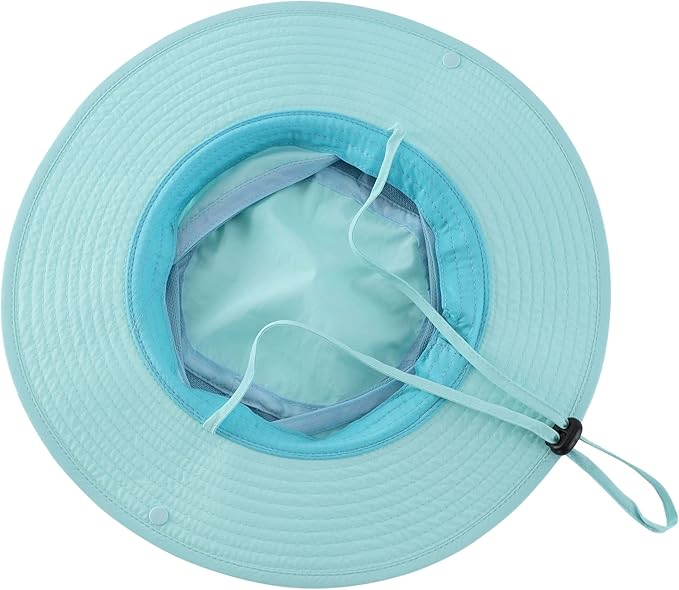 Connectyle Wide Brim Sun Hat for Men Breathable Cowboy Boonie Hat UPF 50+ Sun Protection Bucket Hat for Fishing Hiking