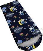 AILONEN Outer Space Astronaut Camping Sleeping Bags,Lightweight & Waterproof,3 Season Warm & Cool Weather,Cartoon Sleeping Bags for Kids,Boys Girls Travelling,Outdoors