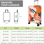 Travel Luggage Cover Suitcase Protector Fits 18-32 Inch Wheel Covers PatternedTravel Related Items Flower Luggage Protector Elastic XL