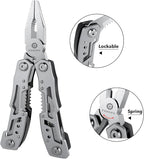 14-In-1 Multitool Pliers，Premium Portable Multi Tool ，with Safety Locking Professional Stainless Steel Multitool Pliers Pocket Knife,Apply to Survival, Camping, Gifts for Dad Husband Boyfriend