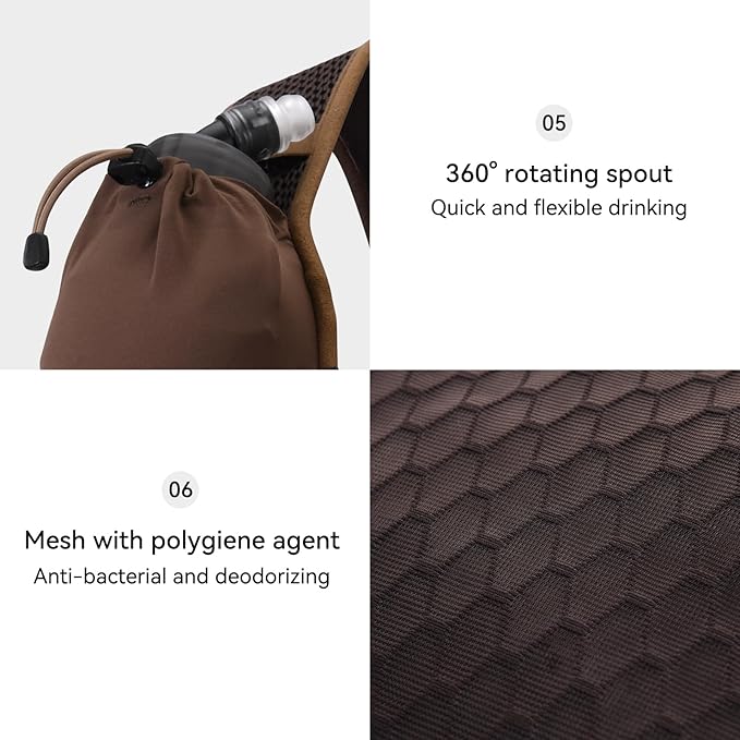 KAILAS FUGA AIR 8 Ⅳ Running Hydration Vest Hydration Pack Lightweight with Two TPU Water Bladders for Women Men Trail Cycling Hiking