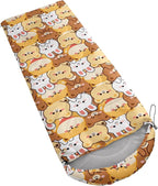 Galaxy Wolf Camping Sleeping Bags Warm & Cool Weather Waterproof Backpacking Blue Purple Starry Sky Sleeping Bag All Seasons Camping, for Adult Kids Boy Girls Camping Gear Equipment, Traveling