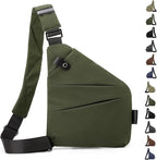 Anti Theft Crossbody Travel Bag for Women Men,Multi-pocket Crossbody Bag,Slim Sling Bag with Adjustable Strap