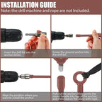 Lasnten 6 Pcs 30 Inch Heavy Duty Ground Anchor Spiral Blade Earth Anchor Kit Metal Anchor Hook Beach Sand Stakes Camping for Securing Animals, Shelters, Tents, Canopies (Brown)