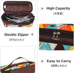 Azarxis Camping Cooking Utensils Organizer Bag Travel Storage Bag Portable Small Stuff Case for Storing Flatware Cutlery Digital Accessories Cosmetics Makeup Brushes