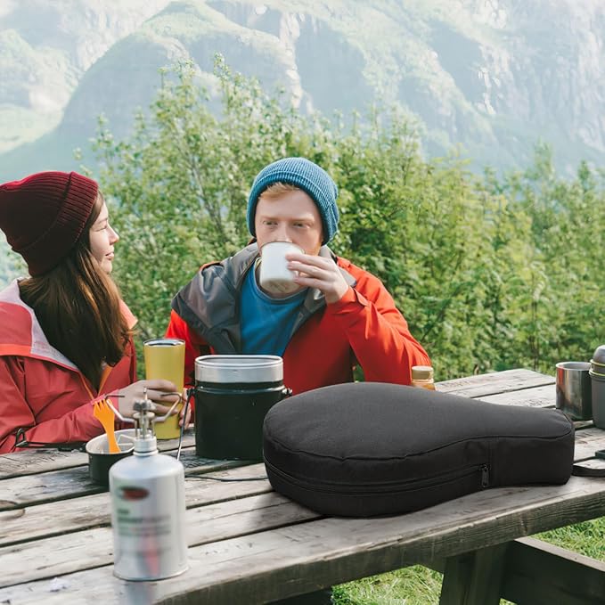 Hemoton Cast Iron Skillet Bag Heavy Duty Chef Bag Outdoor Camping Cookware Storage Organizers Multi- Cooking Utensils Container