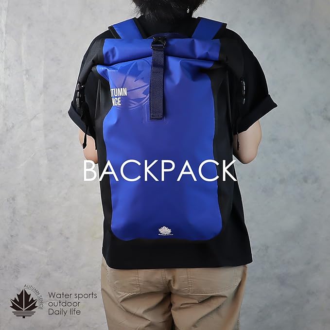 Dry Bags Waterproof Backpack, Waterproof backpack for Water sports,boating,Floating,hiking, camping and other outdoor activities 25L.(Blue)