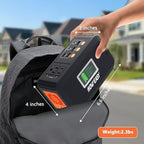 HOWEASY 88.8Wh Solar Generator, Portable Power Station with 30W Solar Panel, 150W Peak Power Bank with 110V AC Outlet for Camping, Home, Outdoor Emergency