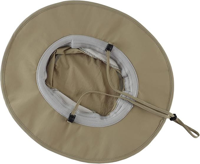 Home Prefer UPF50+ Mens Sun Hat Wide Brim Fishing Hat for Men UV Protection Womens Beach Bucket Hat for Golf Hiking Gardening