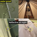 Longeek 2-4 Person Camping Tent 4 Seasons Backpacking Ultralight Easy Up Hot Teepee