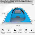 1/2/4/5/6 Person Dome Tents for Camping, Lightweight Portable Backpacking Tent, Small Easy Set Up Outdoor Waterproof Camping Hiking Tent for Adults