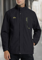 TACVASEN Men's Rain Jacket Lightweight Windbreaker with Hooded Water Resistant Outdoor Raincoat for Hiking Travel Camping