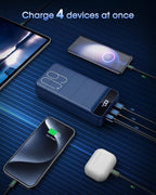 Portable Charger 60000mAh Power Bank - 22.5W Fast Charging External Battery Pack, LED Display USB C Portable Cell Phone Charger for iPhone, Samsung Galaxy, Android, Camping, Travel