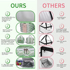 iknoe Large Cooler Bag Collapsible, 15L Insulated Bags, Leakproof Lunch Cooler Tote with Multi-Pockets for Adult, Insulated Lunch Box for Beach, Picnic, Work, Green Wave 24-Can