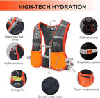 INOXTO Hydration Vest Backpack,Lightweight Water Running Vest Pack with 1.5L Water Bladder Bag Daypack for Hiking Trail Running Cycling Race Marathon for Women Men