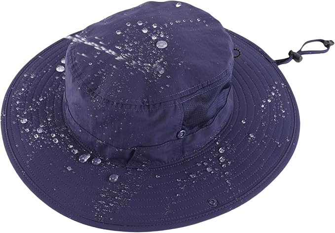 Connectyle Men's Sun Hat UPF 50+ Wide Brim Bucket Hats for Fishing Hiking Gardening Adjustable Boonie Hat Outdoor Safari Hats